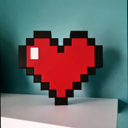 Pixel Heart / 8bit heart / Heart ornament / Retro Gaming