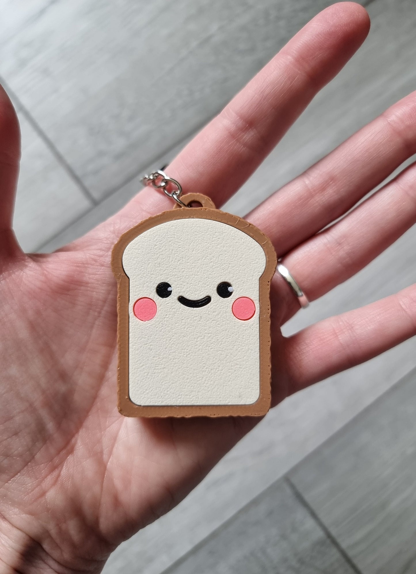 Cute Bread Keyring / keychain / bread keyring / cute keyring