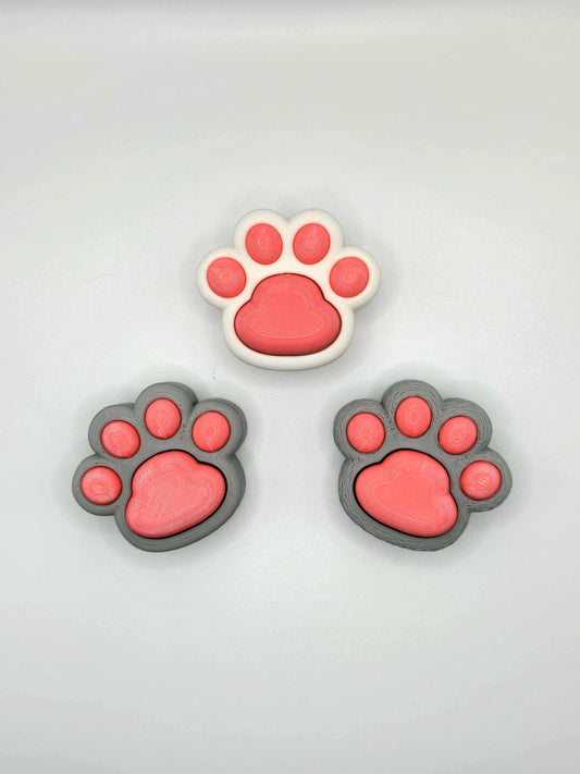 Super cute cat paw fidget clicky / fidget toy /stress toy